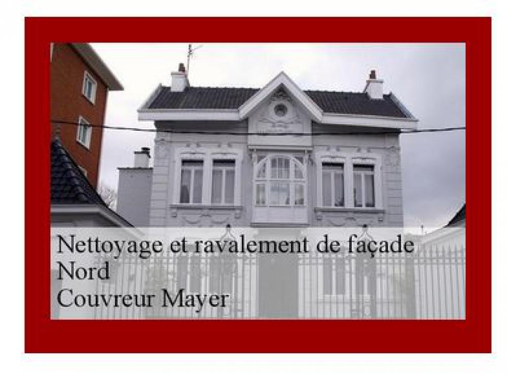 Couvreur Mayer : nettoyage et ravalement de façade 59 Nord