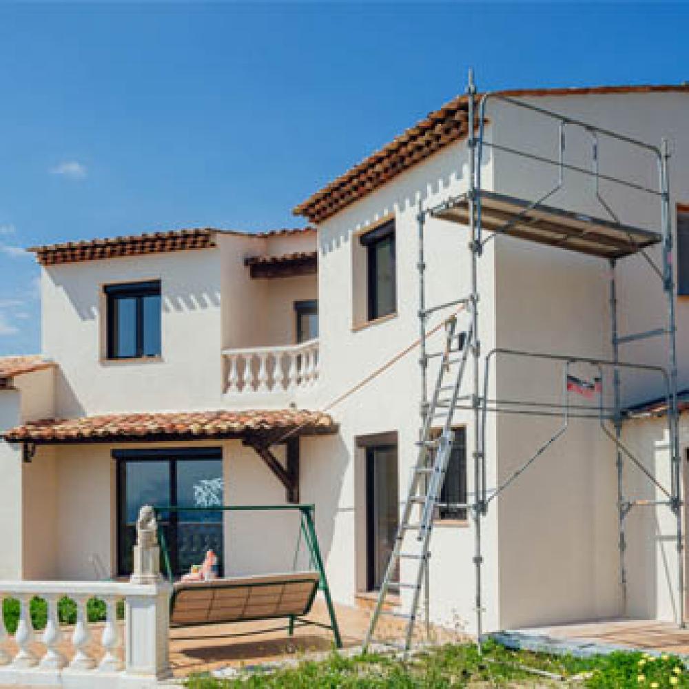 Travaux de ravalement de façade